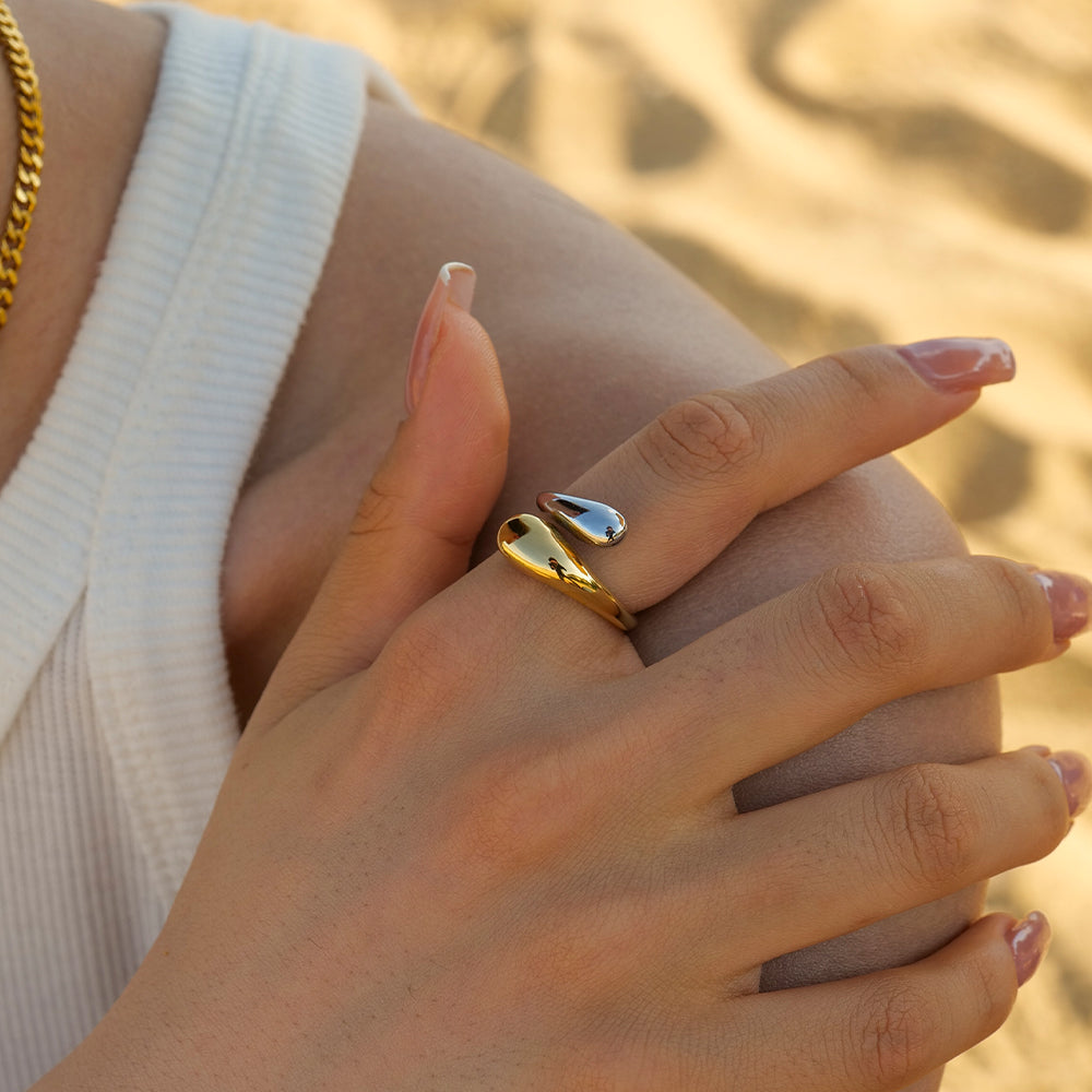 Samantha 18K Gold-Plated Adjustable Ring