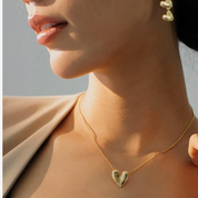 Meghan 18K Gold-Plated Heart Necklace