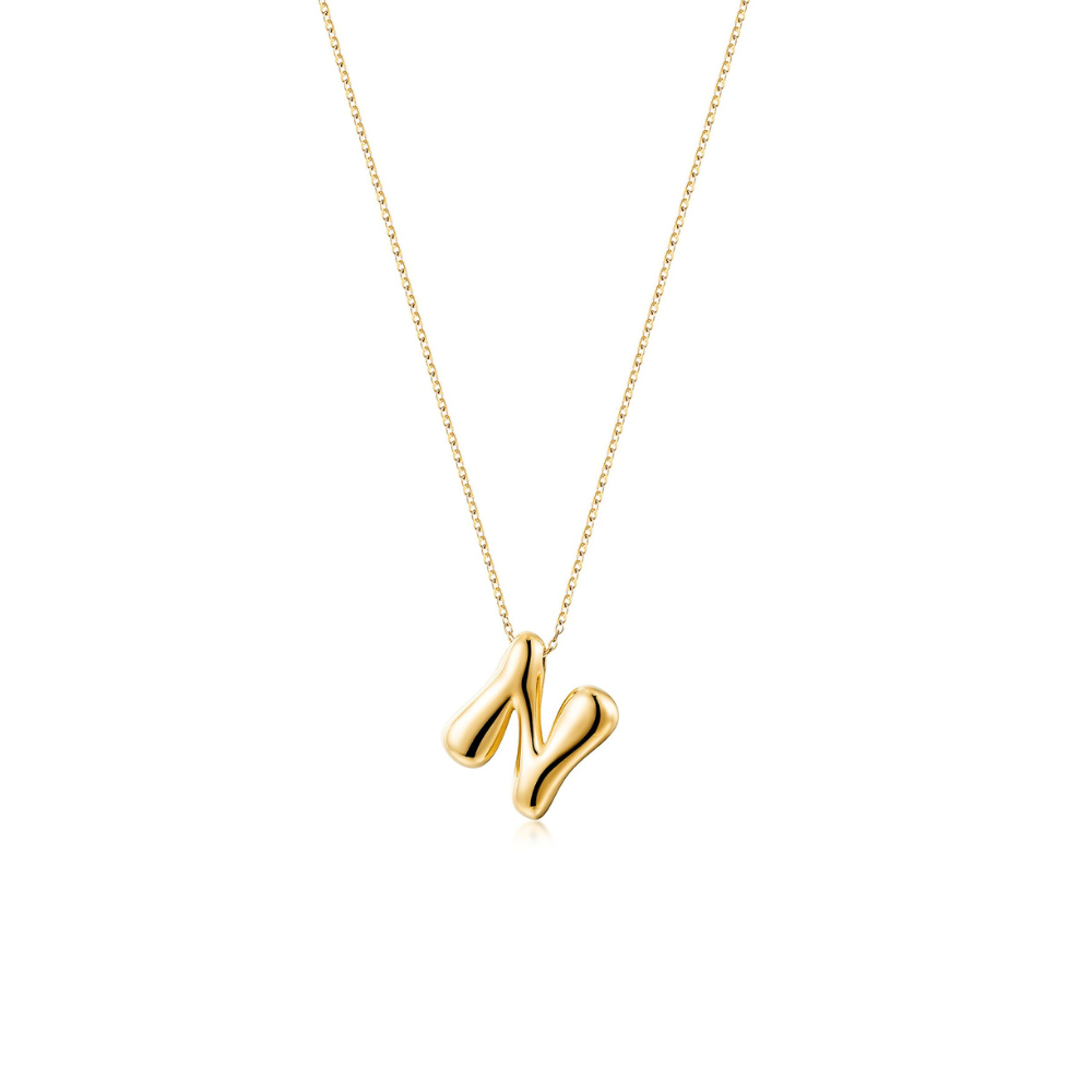 Dalia 18K Gold-Plated Letter Necklace