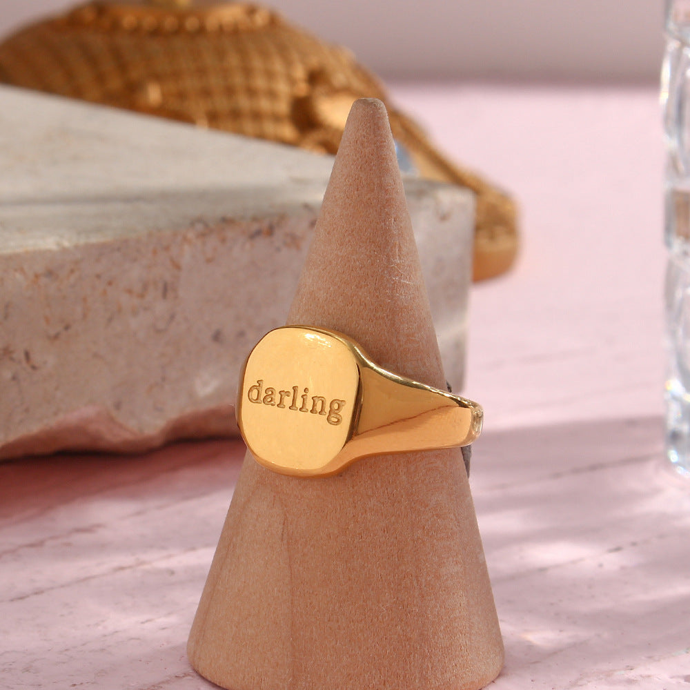 Tori 18K Gold Affirmation Ring