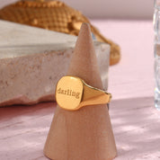 Tori 18K Gold-Plated Affirmation Ring