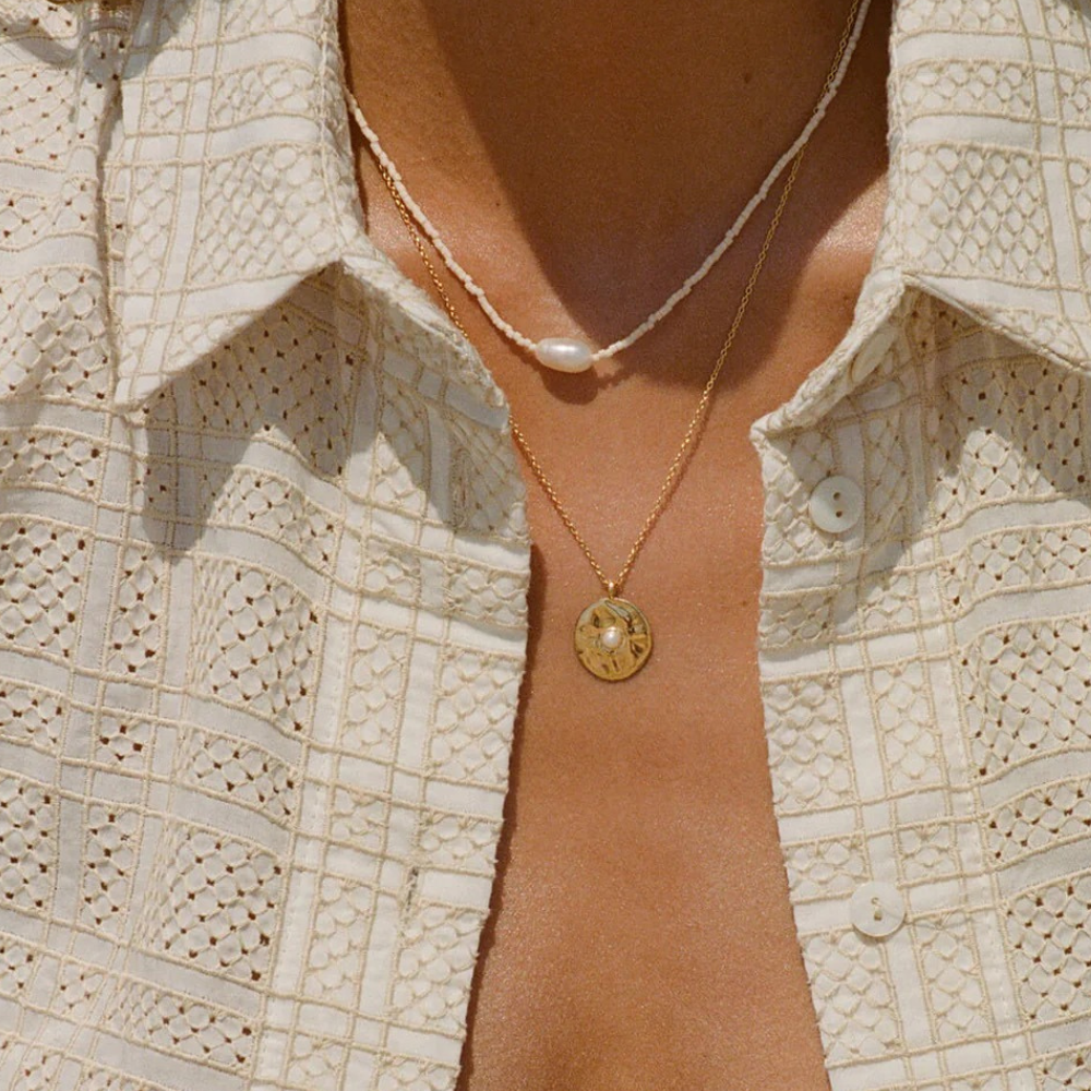Melody 18K Gold-Plated Pearl Necklace