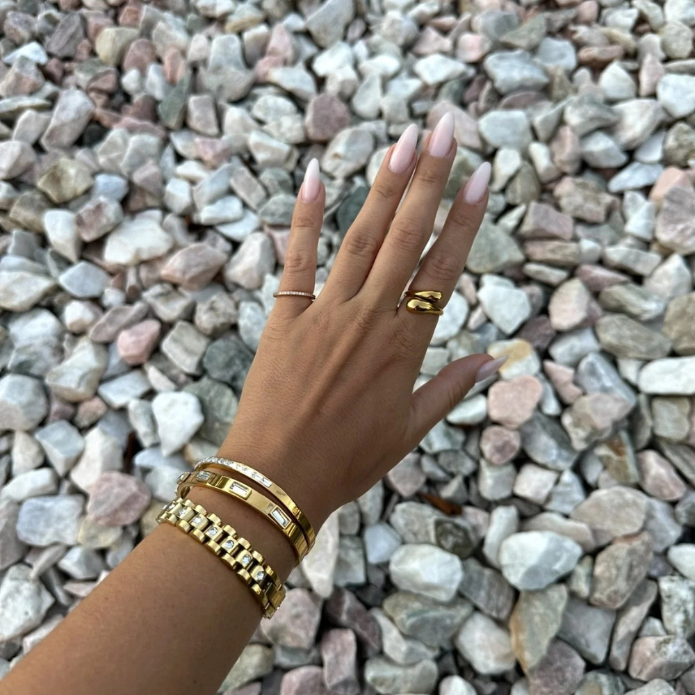 Gigi 18K Gold-Plated Adjustable Ring