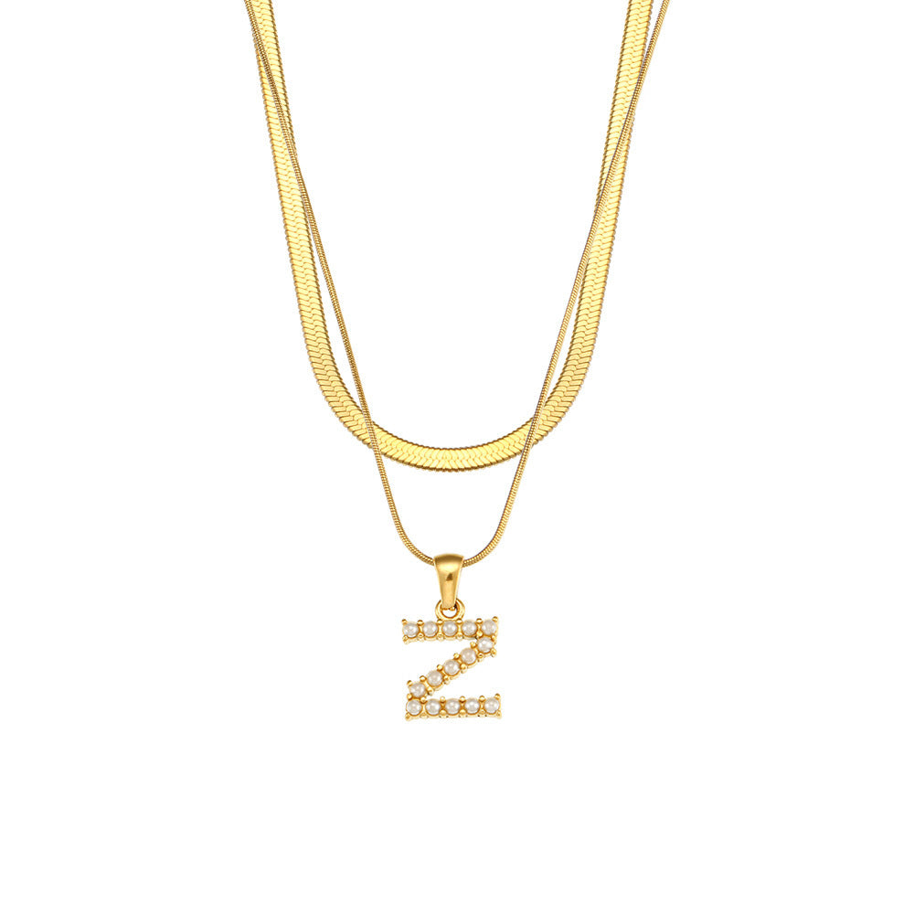 Diana 18K Gold-Plated Initial Necklace