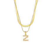 Diana 18K Gold-Plated Initial Necklace