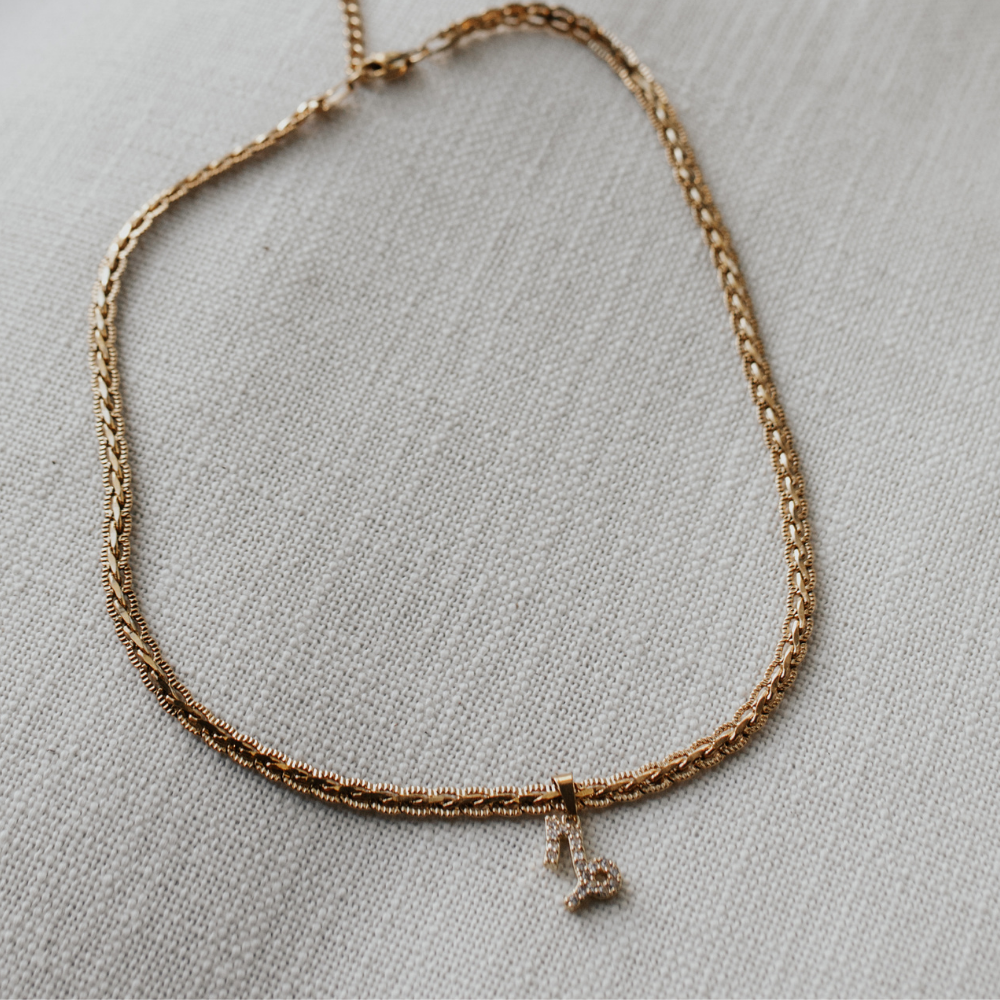 Giselle 18K Gold-Plated Zodiac Necklace