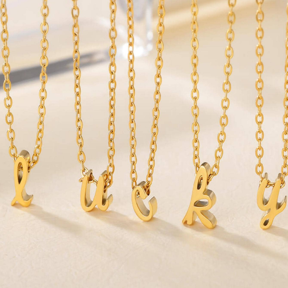 Milly 18K Gold-Plated Letter Necklace