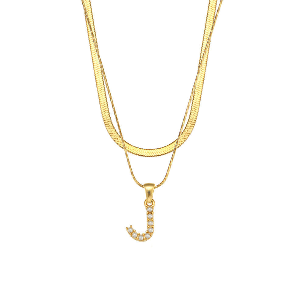 Diana 18K Gold-Plated Initial Necklace