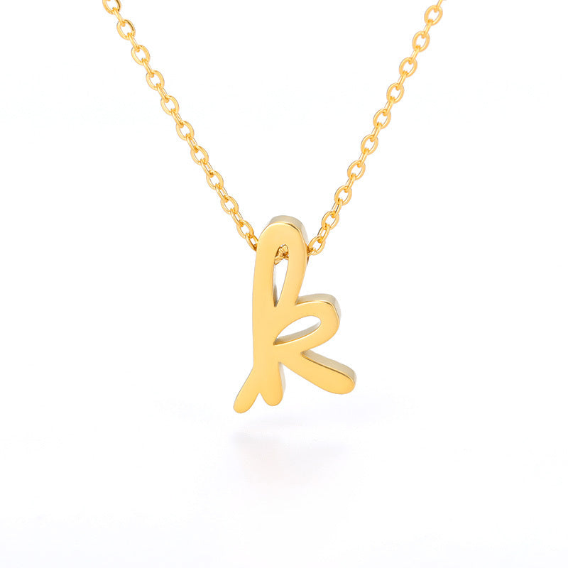 Milly 18K Gold-Plated Letter Necklace