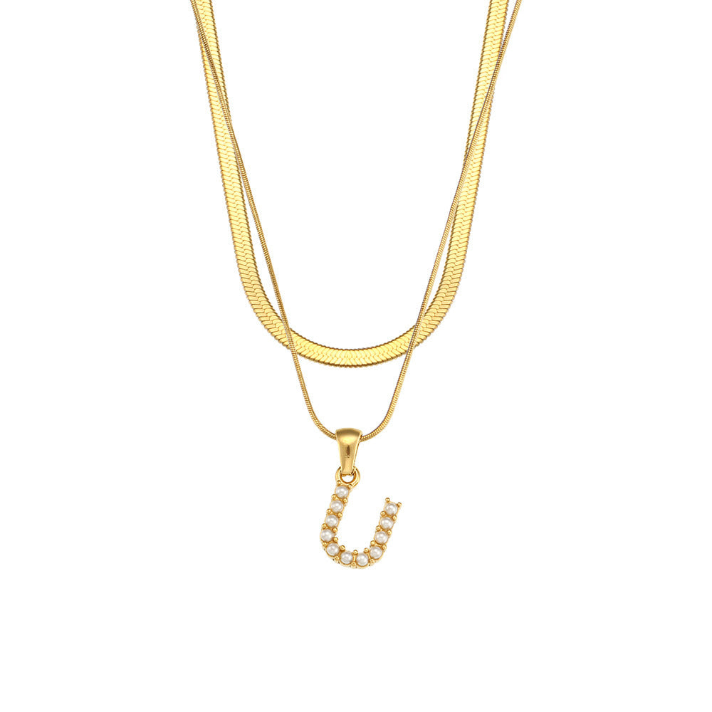 Diana 18K Gold-Plated Initial Necklace