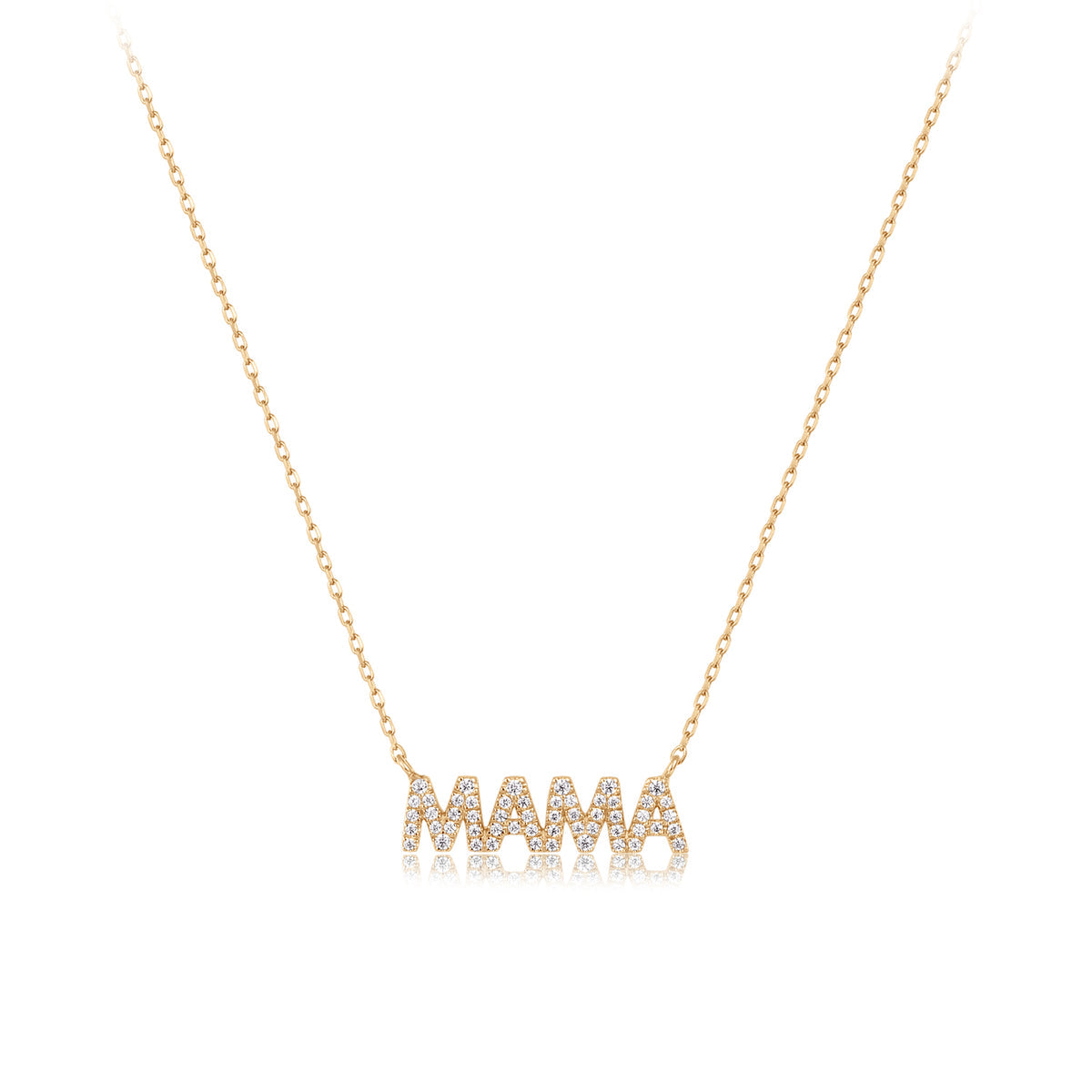 Mama 18K Gold-Plated Necklace
