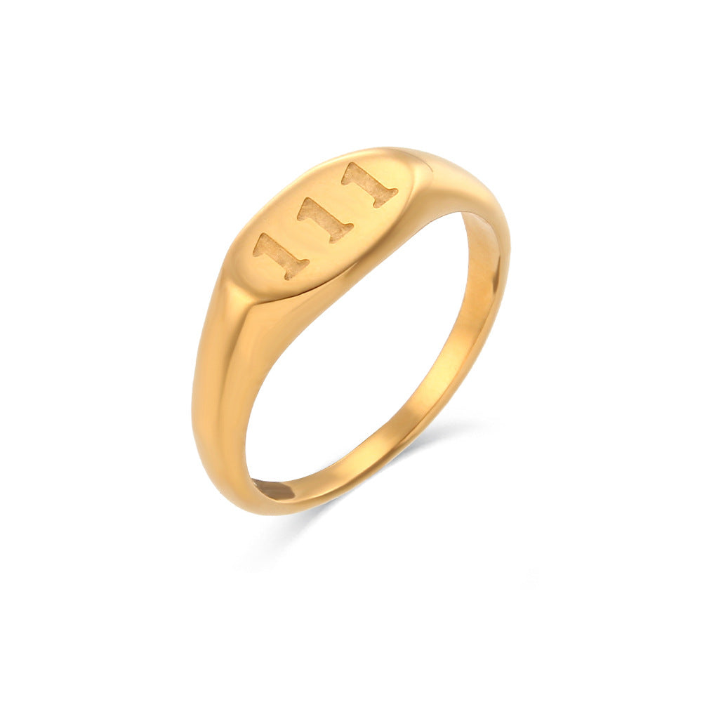 Sophie 18K Gold Lucky Number Ring