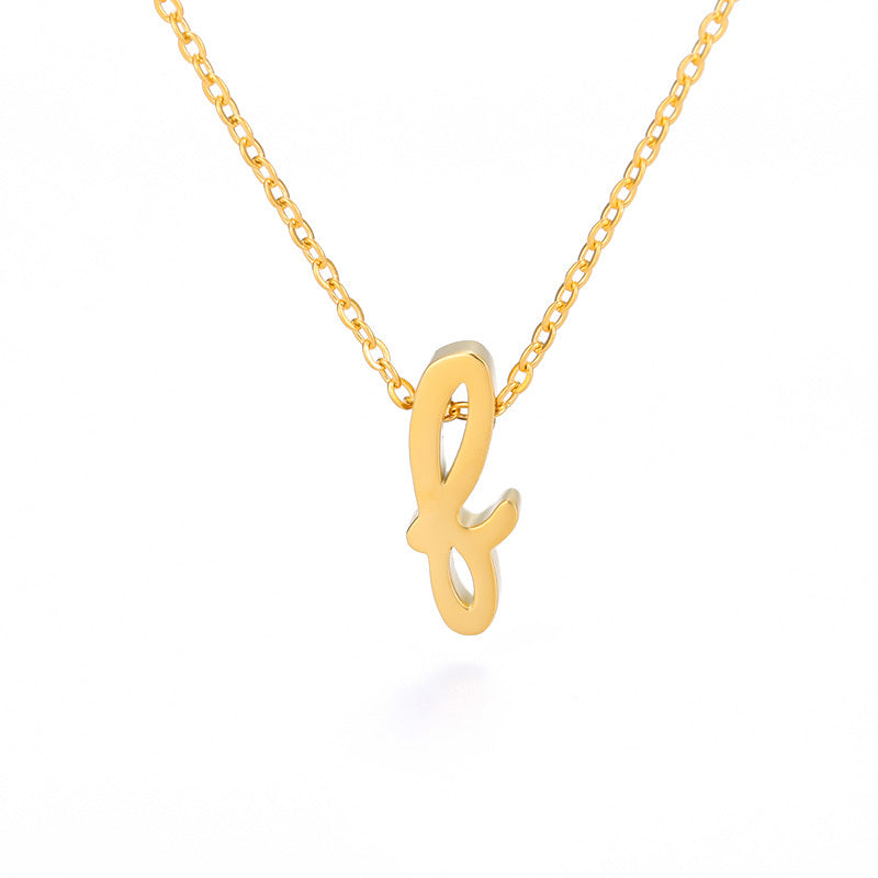 Milly 18K Gold-Plated Letter Necklace