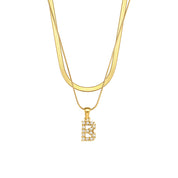 Diana 18K Gold-Plated Initial Necklace