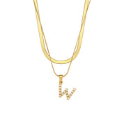 Diana 18K Gold-Plated Initial Necklace