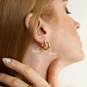 Summer 18K Gold-Plated Hoop Earrings