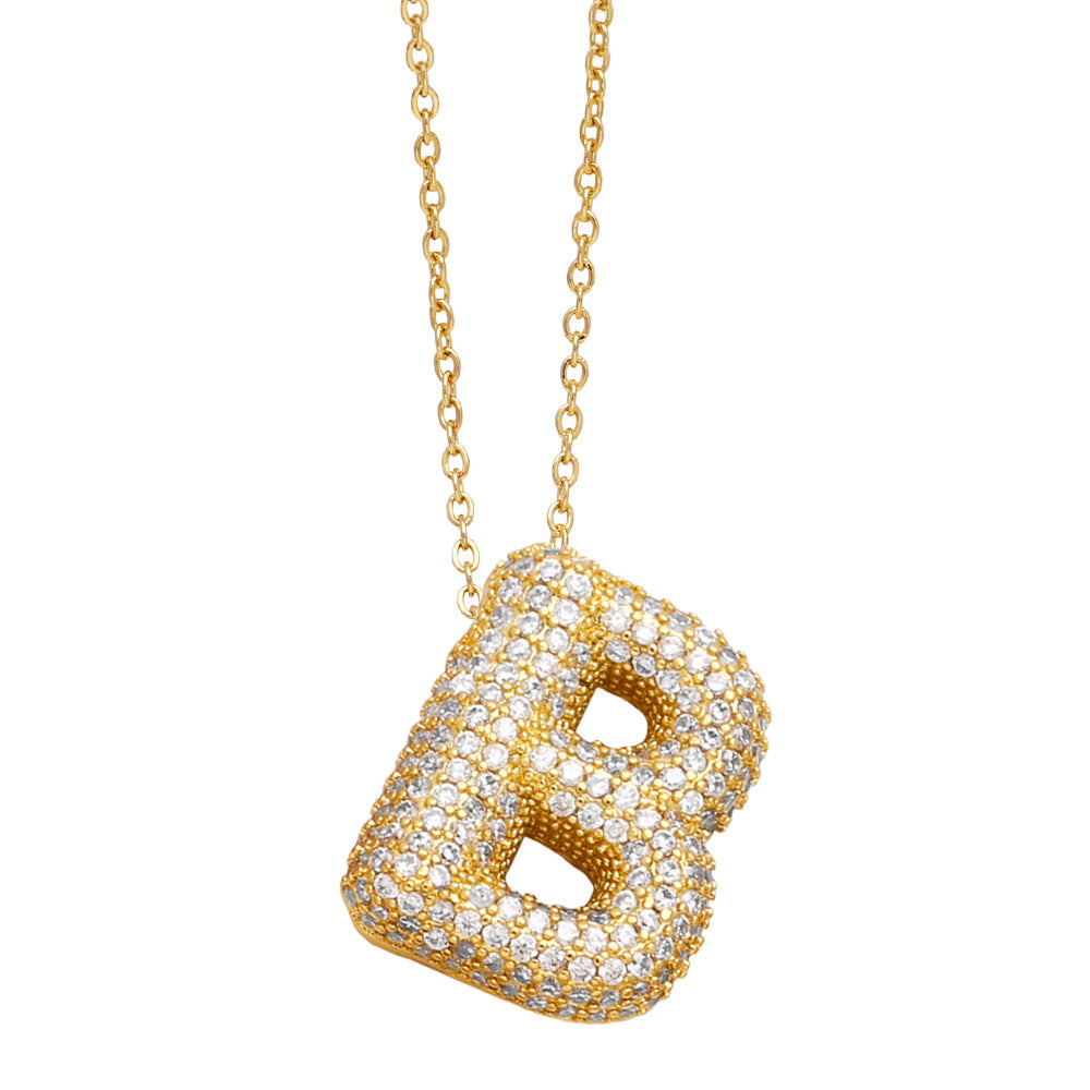 Bubble Letter Necklace – Brook Bloom - Main Image