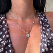 Cecilia Round Pendant Necklace