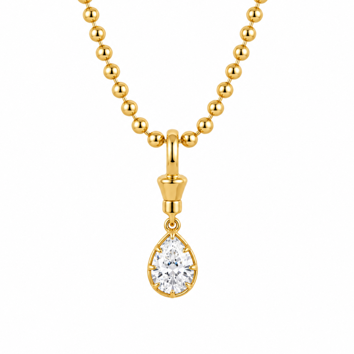 Rosa Teardrop Pendant Necklace