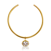 Elora Sculptural Gemstone Collar