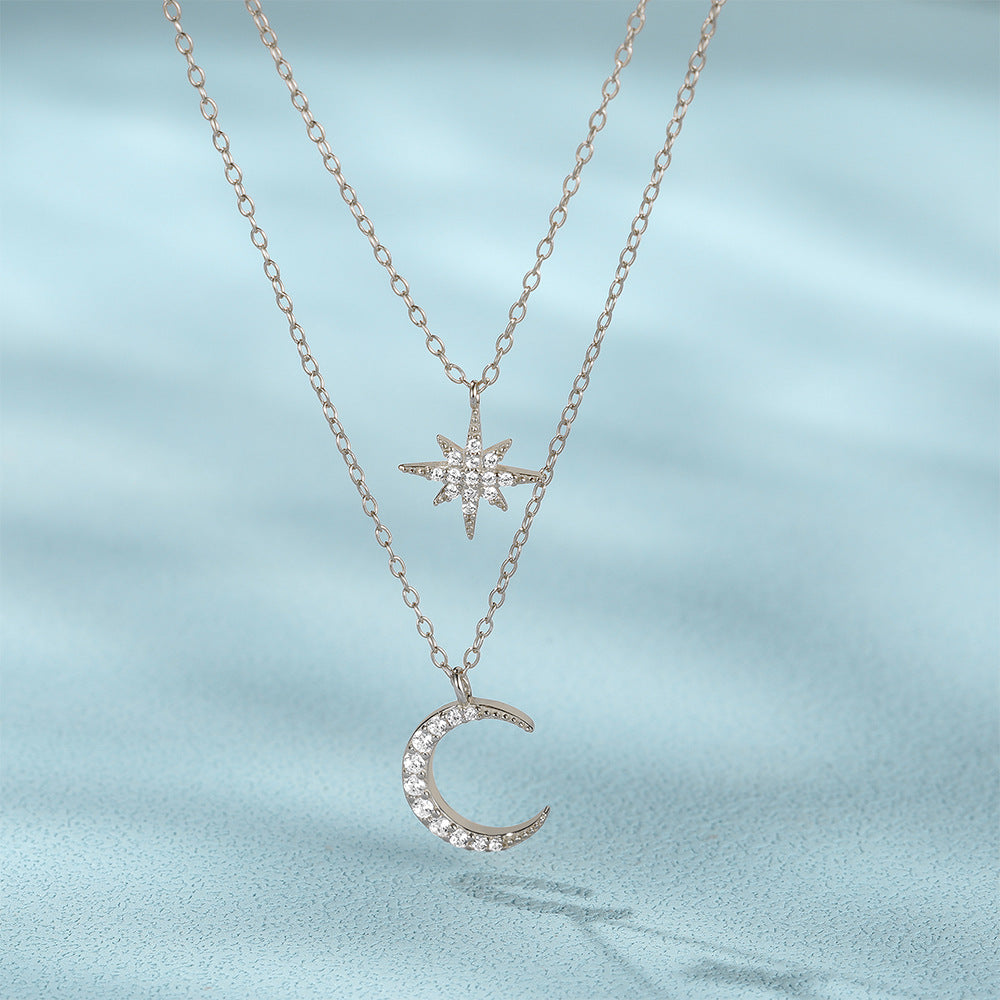 18K Gold Vermeil Crescent Vermeil Necklace