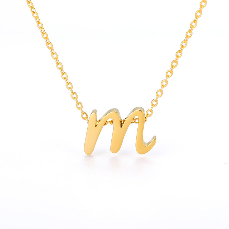 Milly 18K Gold-Plated Letter Necklace