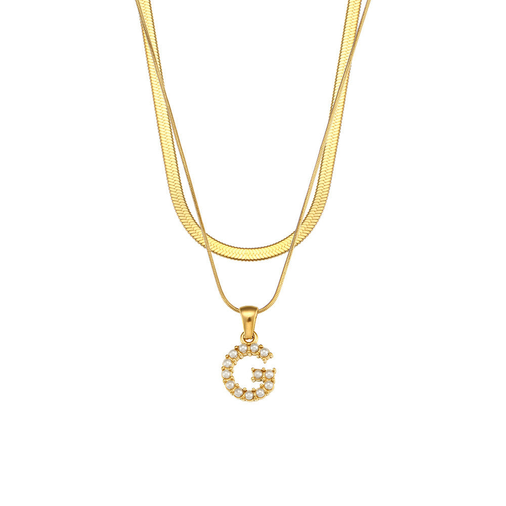 Diana 18K Gold-Plated Initial Necklace