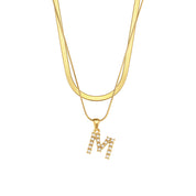 Diana 18K Gold-Plated Initial Necklace