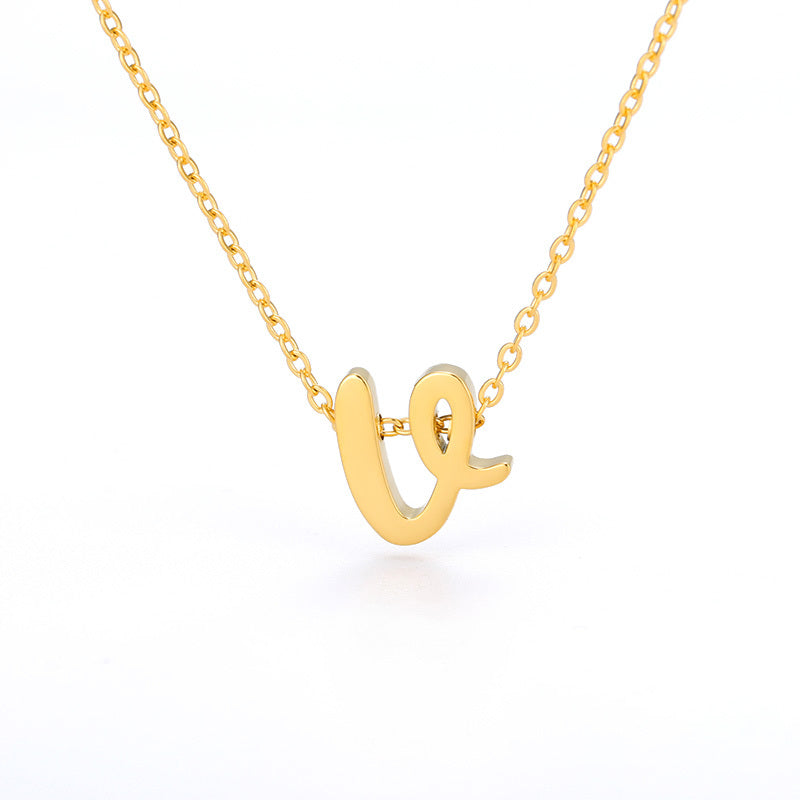 Milly 18K Gold-Plated Letter Necklace