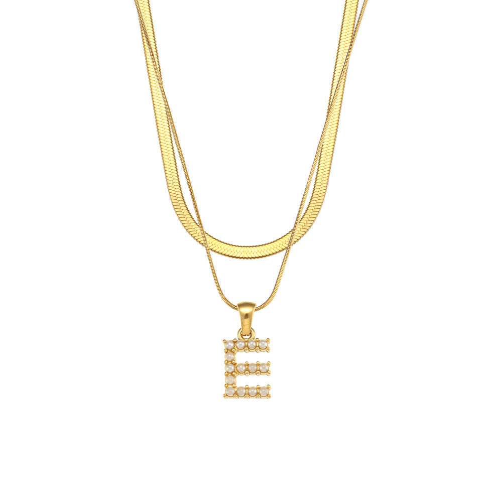 Diana 18K Gold-Plated Initial Necklace