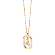 Addison Silver Letter Necklace