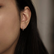 Peyton 18K Gold-Plated Huggie Earrings