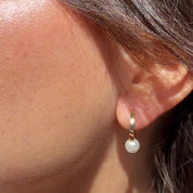 Bethanny Vermeil Pearl Earrings